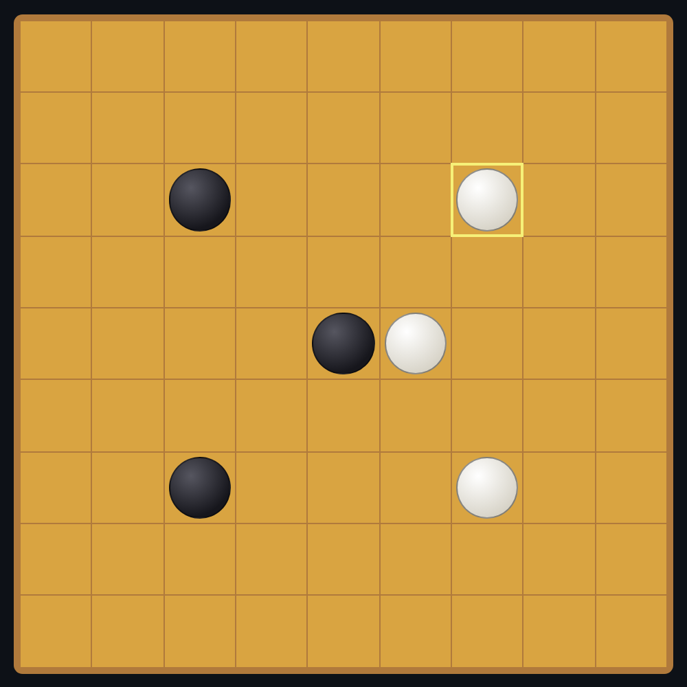 A game of Go in the kibitz app